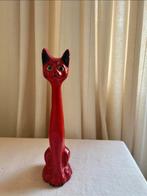 Decoratief beeld rode kat, Verzamelen, Beelden en Beeldjes, Ophalen of Verzenden, Zo goed als nieuw, Dier
