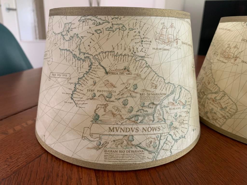 Lampenkappen beige, Huis en Inrichting, Lampen | Lampenkappen, Beige, Rond, Ophalen of Verzenden, Zo goed als nieuw