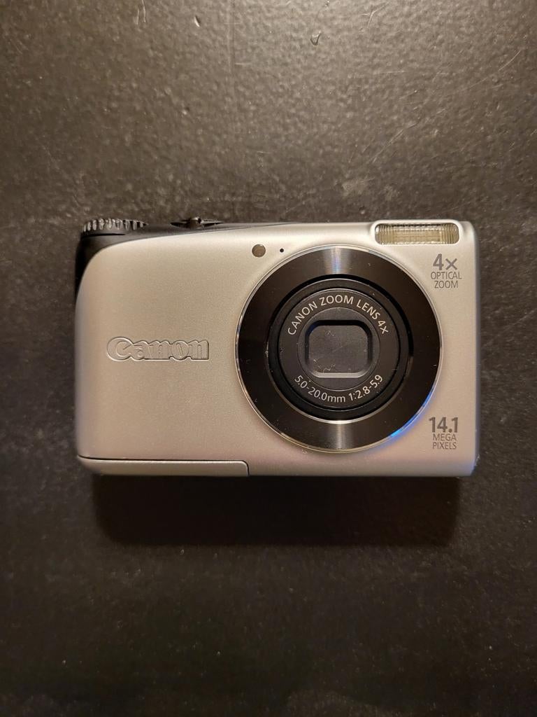 Canon PowerShot A2200 HD met 2 accu's, lader en 4GB SD kaart, Gebruikt, Canon, Compact, Ophalen of Verzenden