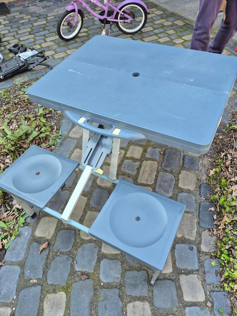 COSTWAY Opvouwbare Campingtafel, Draagbare Picknicktafel Draagtas