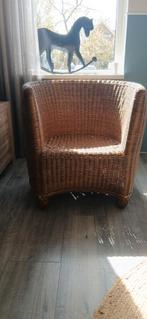 Rotan fauteuil, rieten stoel, vintage, Ophalen, Gebruikt, Bruin, Riet of Rotan