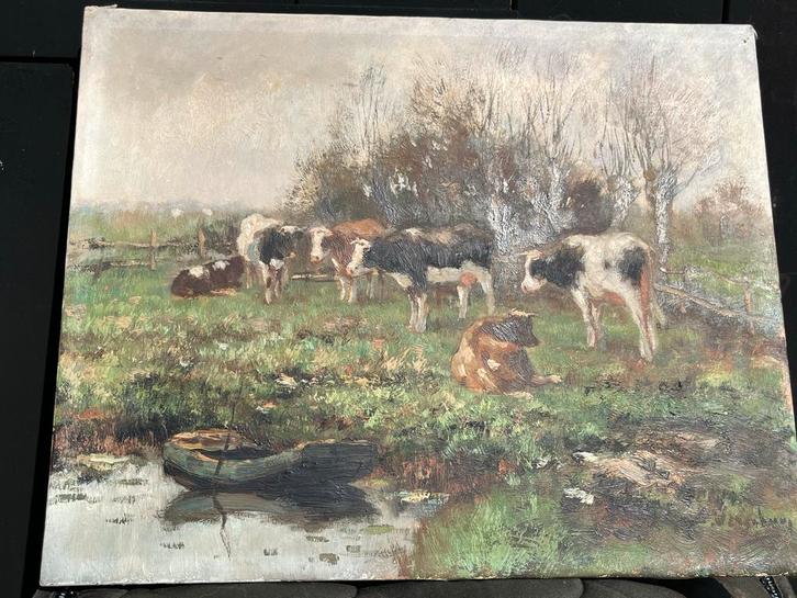 Schilderij van C. Verschuur, Cornelis W. Bouter, Antiek en Kunst, Kunst | Schilderijen | Klassiek, Ophalen