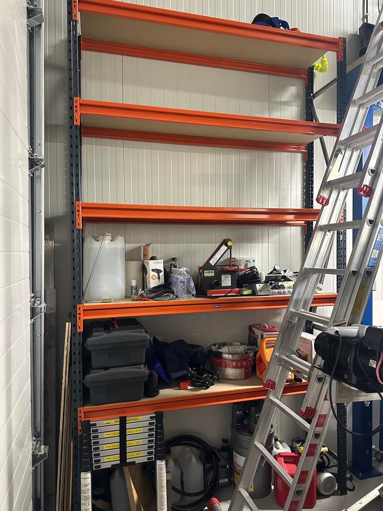 Degelijke stellingkast, 1,65 x 0,4 meter, Ophalen, Zo goed als nieuw