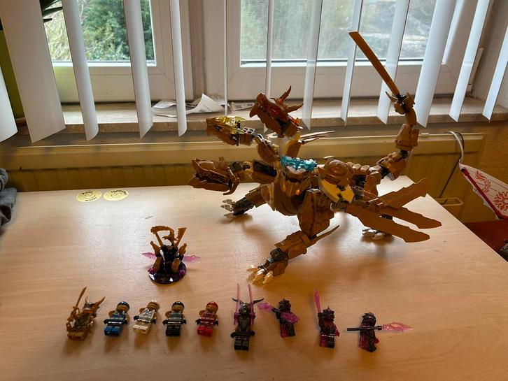 LEGO Ninjago Lloyd's Gouden Ultra Draak, Kinderen en Baby's, Speelgoed | Duplo en Lego, Zo goed als nieuw, Lego, Complete set