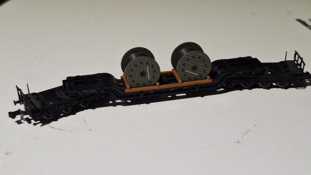 Fleischmann picollo dieplader, Gelijkstroom, Fleischmann, Wagon, Ophalen of Verzenden