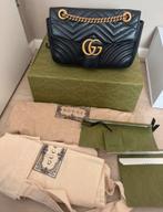 Gucci Marmont Small Schoudertas Zwart, Ophalen of Verzenden, Zo goed als nieuw, Zwart, Schoudertasje