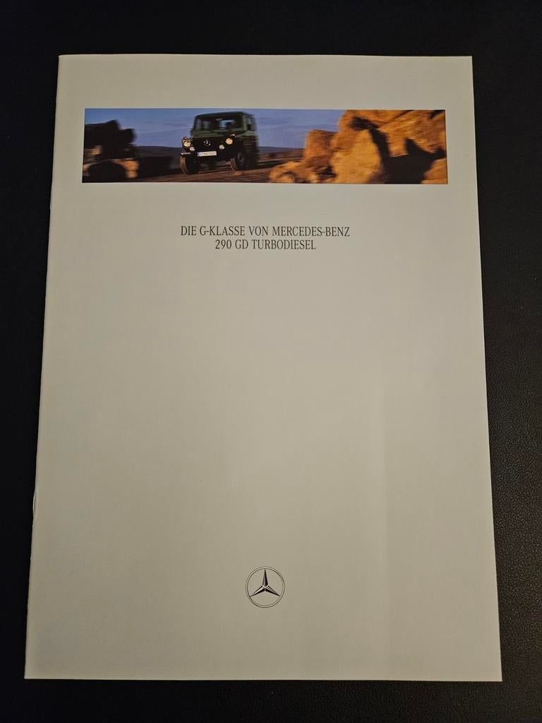 Brochure Mercedes-Benz G-klasse 290 GD TurboDiesel 1998, Ophalen of Verzenden, Zo goed als nieuw, Mercedes