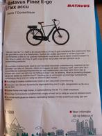 Batavus Finez E-go Flex accu elektrische fiets, Fietsen en Brommers, Elektrische fietsen, 55 tot 59 cm, Ophalen, Zo goed als nieuw