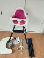 Kinderstoel, kan 3 hoogtes, o.a. kookeiland+ gewone eettafel, Ophalen of Verzenden, Gebruikt, Meegroeistoel, Gordel(s)