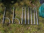 Boot scepters / reling staanders / dekbeslag set (8 stuks), Watersport en Boten, Ophalen of Verzenden, Gebruikt, Dekbeslag, Zeilboot of Motorboot