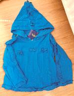 Maat 110/116 Blauwe hooded longsleeve Toff NIEUW (7916), Meisje, Ophalen of Verzenden, Shirt of Longsleeve, Toff
