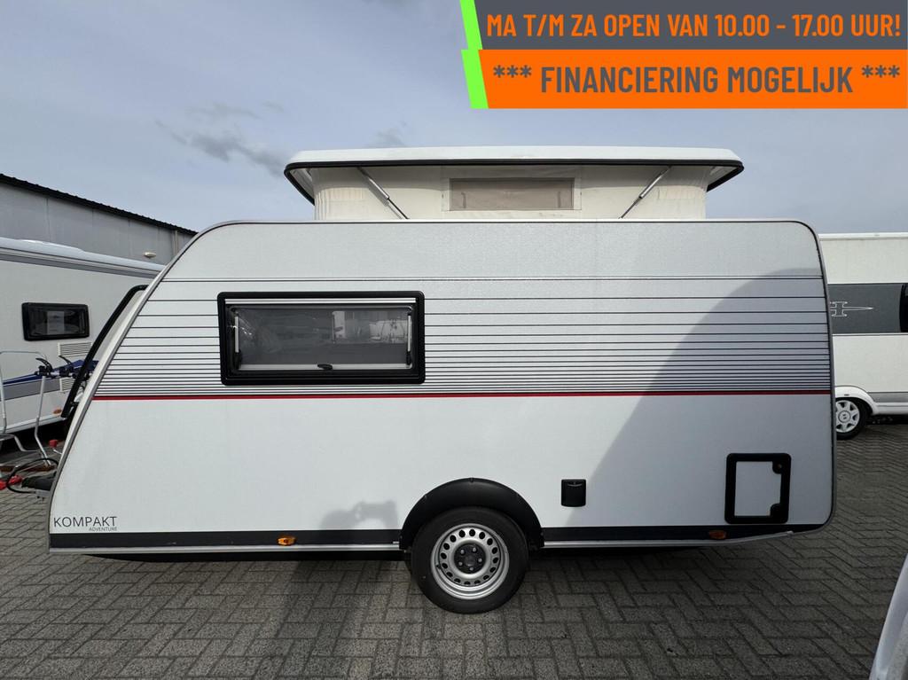 Kip KOMPAKT ADVENTURE 37Kk Eindkeuken, fietsendr, ENKELE BED, Caravans en Kamperen, Hordeur, Kip, Tot en met 2, Bedrijf