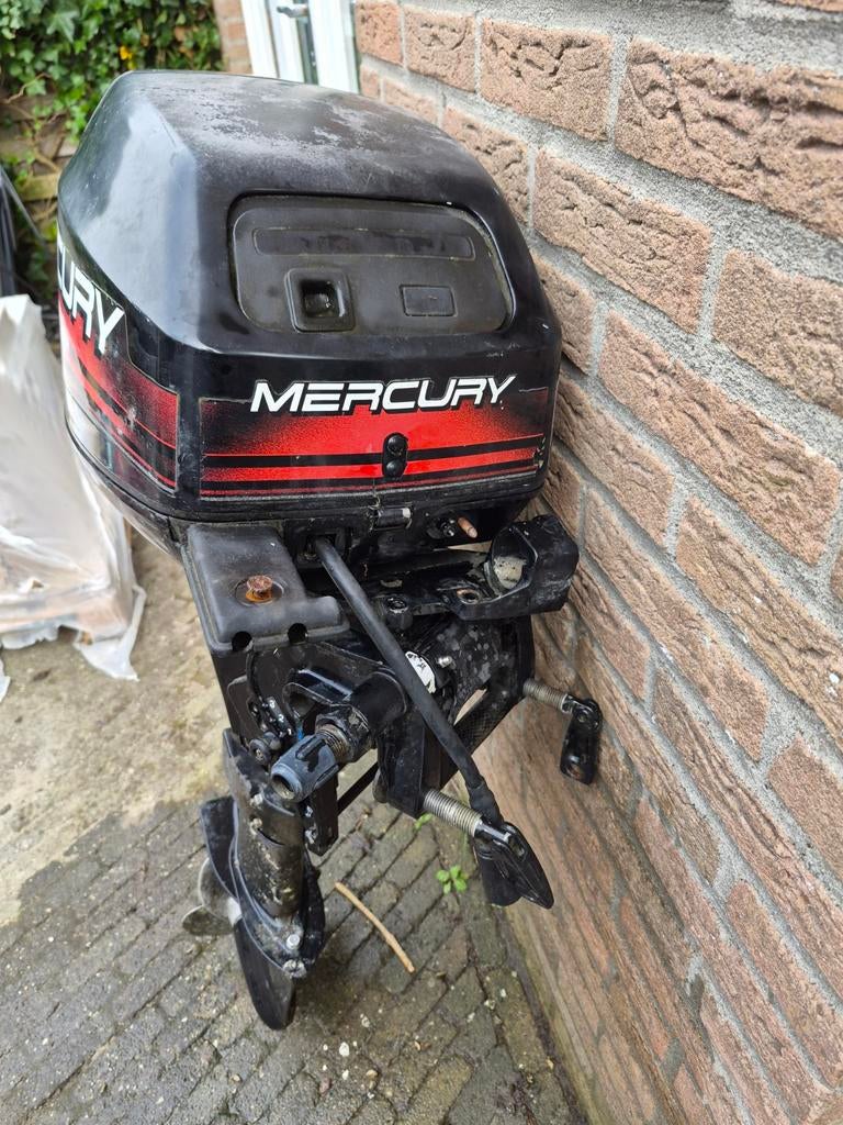 Mercury 9.9 PK 4-takt buitenboordmotor, Watersport en Boten, Buiten- en Binnenboordmotoren, Ophalen, Gebruikt, 5 tot 10 pk, Viertaktmotor