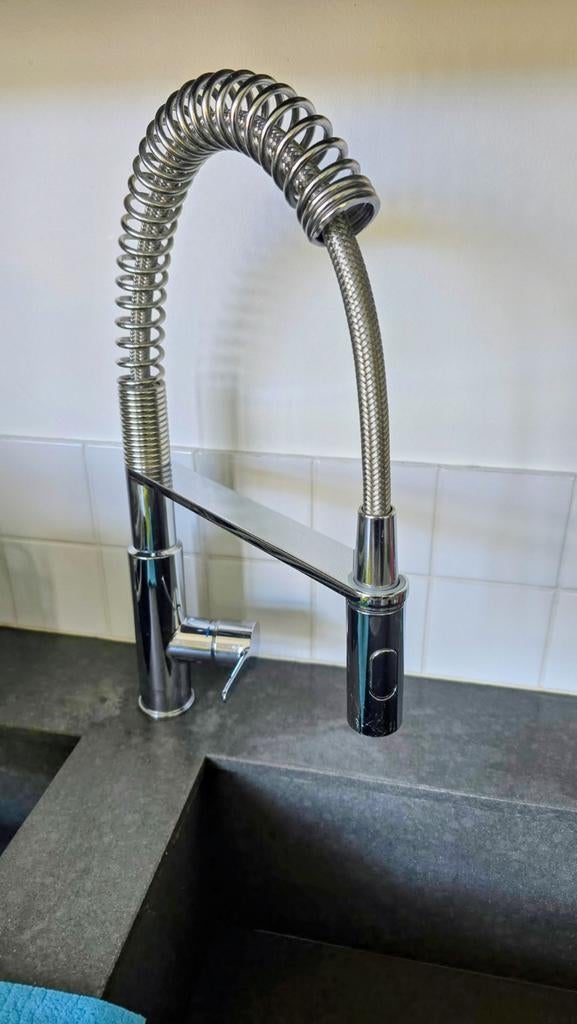 GROHE Get keukenkraan met professionele handdouche – chroom, Doe-het-zelf en Verbouw, Sanitair, Ophalen of Verzenden, Zo goed als nieuw