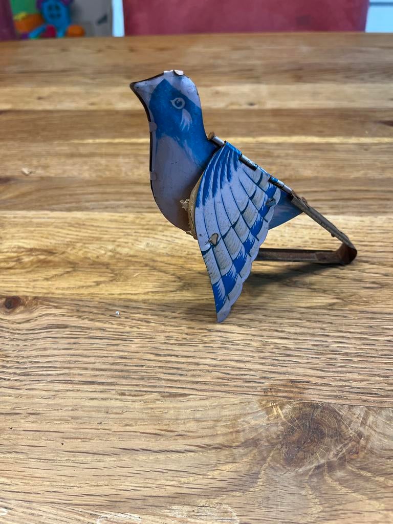 Vintage Blikken Vogel Speelgoed, Ophalen, Gebruikt