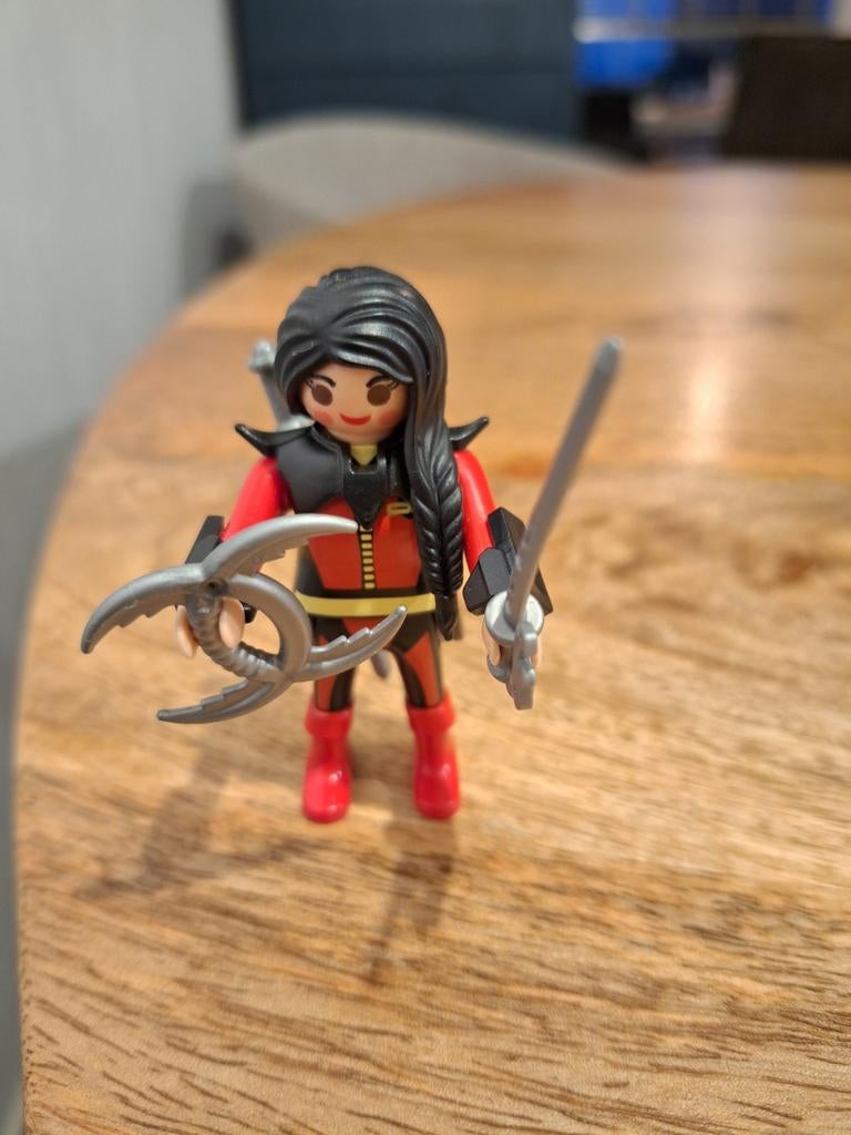 Playmobil Zwaardvechtster (9073) met 3 wapens, Ophalen of Verzenden, Gebruikt, Los playmobil