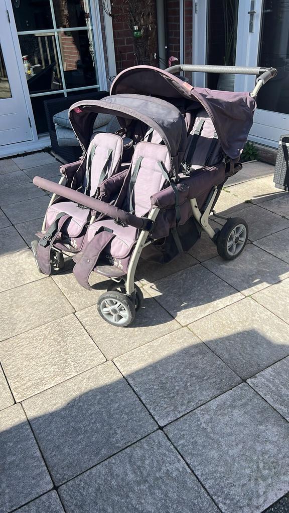 Childwheels vierling kinderwagen, Kinderen en Baby's, Kinderwagens en Combinaties, Gebruikt, Duowagen, Ophalen, Kinderwagen