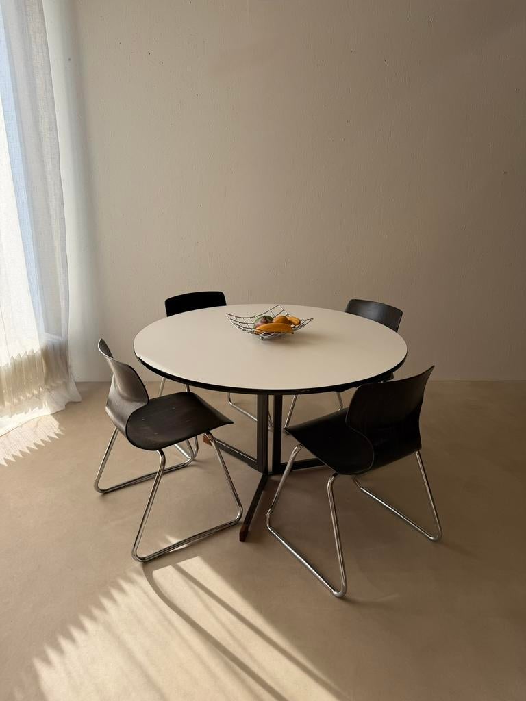 Ap originals eettafel rond jaren 60 l Hein Salomonsen, Gebruikt, Overige materialen, Rond, Ophalen of Verzenden