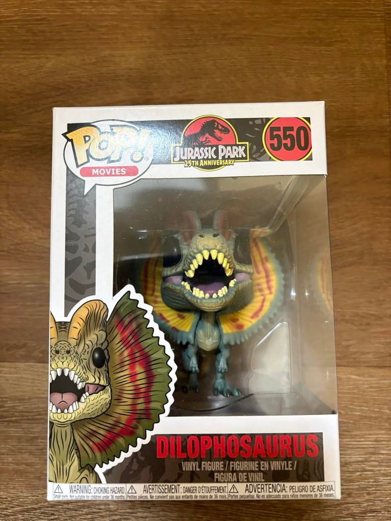 Funko Pop! Movies: Jurassic Park - Dilophosaurus #550, Verzamelen, Poppetjes en Figuurtjes, Ophalen of Verzenden, Nieuw
