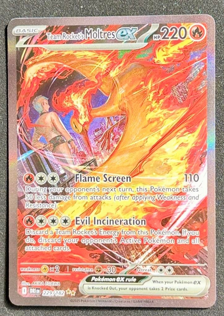 Team Rocket's Moltres ex 229/182 - SIR  - Pack Fresh!, Ophalen of Verzenden, Zo goed als nieuw