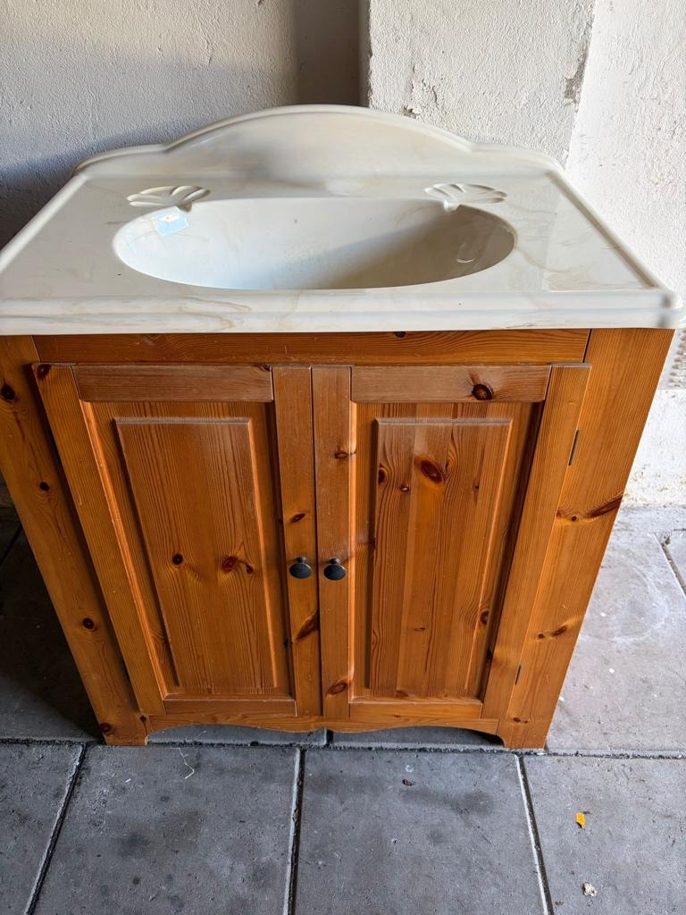 vintage badmeubel, Huis en Inrichting, Badkamer | Badkamermeubels, Ophalen, Gebruikt, 50 tot 100 cm, Minder dan 100 cm