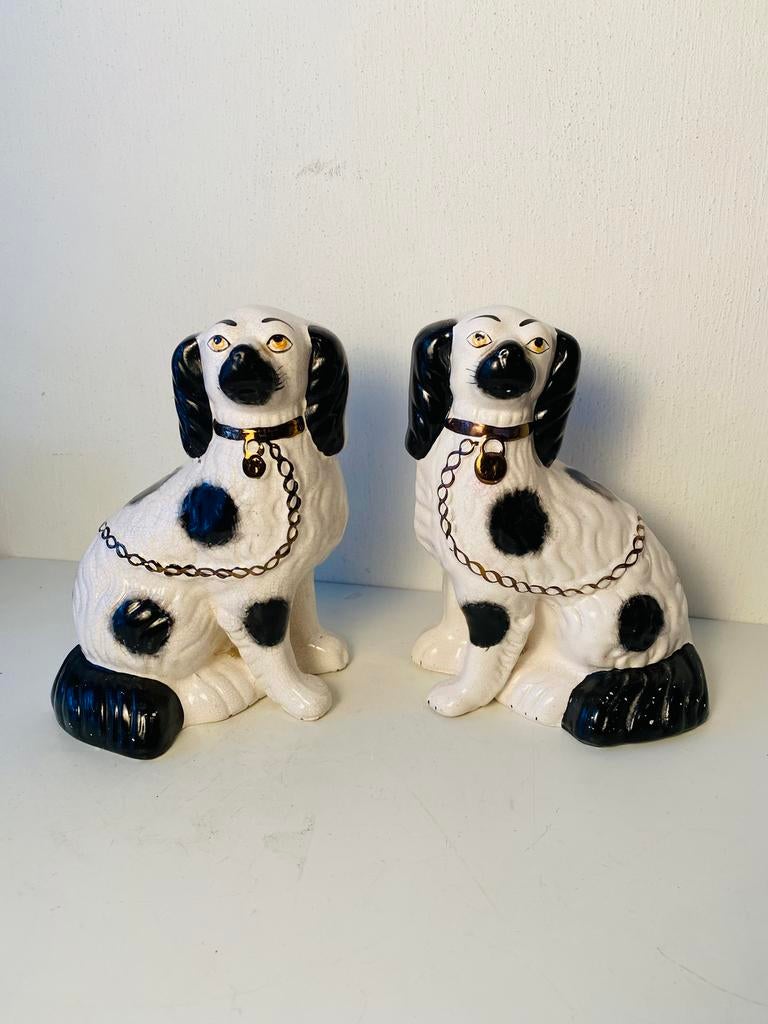 Set hoerenhondjes Staffordshire , beeldjes van honden, Ophalen of Verzenden