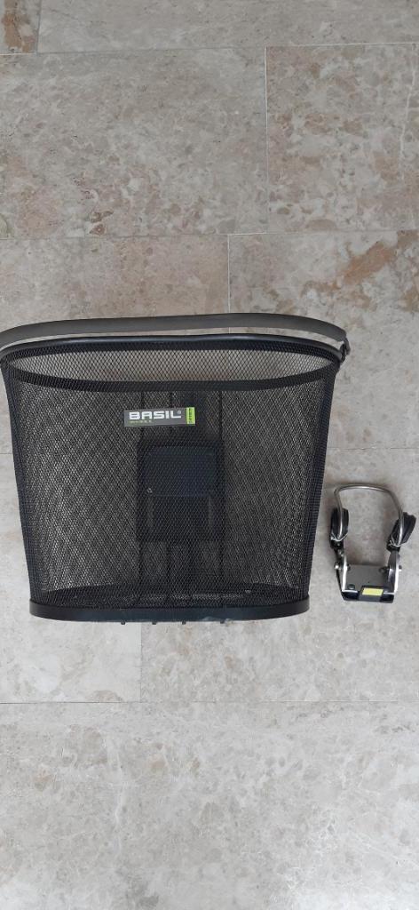 Fietsmandje, Ophalen, Stuurbevestiging, Basil, Nieuw