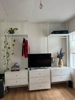Witte IKEA ELVARLI wand/ladekast, Huis en Inrichting, Kasten | Kledingkasten, Ophalen, Gebruikt, 200 cm of meer, 50 tot 75 cm