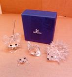 4x swarovski, zwaan, kikkertje, egel, muis., Verzamelen, Swarovski, Ophalen of Verzenden, Figuurtje