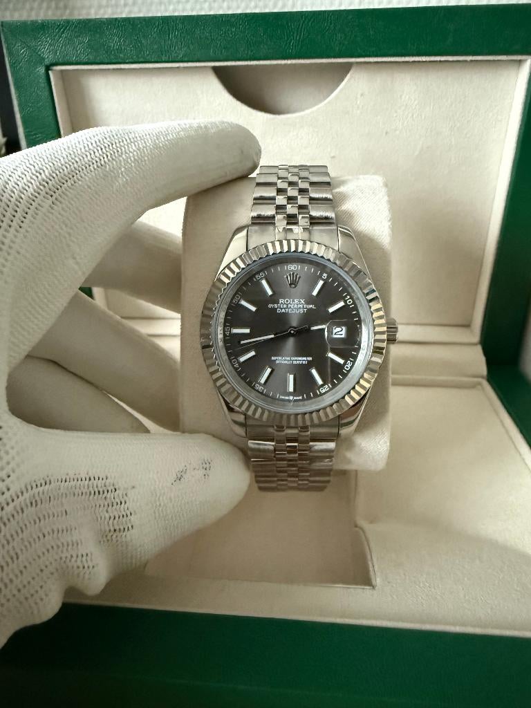 Rolex Datejust Grey Dial 41MM Jubilee, Staal, Polshorloge, Nieuw, Ophalen of Verzenden