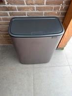 Brabantia Bo prullenbak 60 liter, platinum., Huis en Inrichting, Woonaccessoires | Prullenbakken, Ophalen, Gebruikt, 40 liter of meer