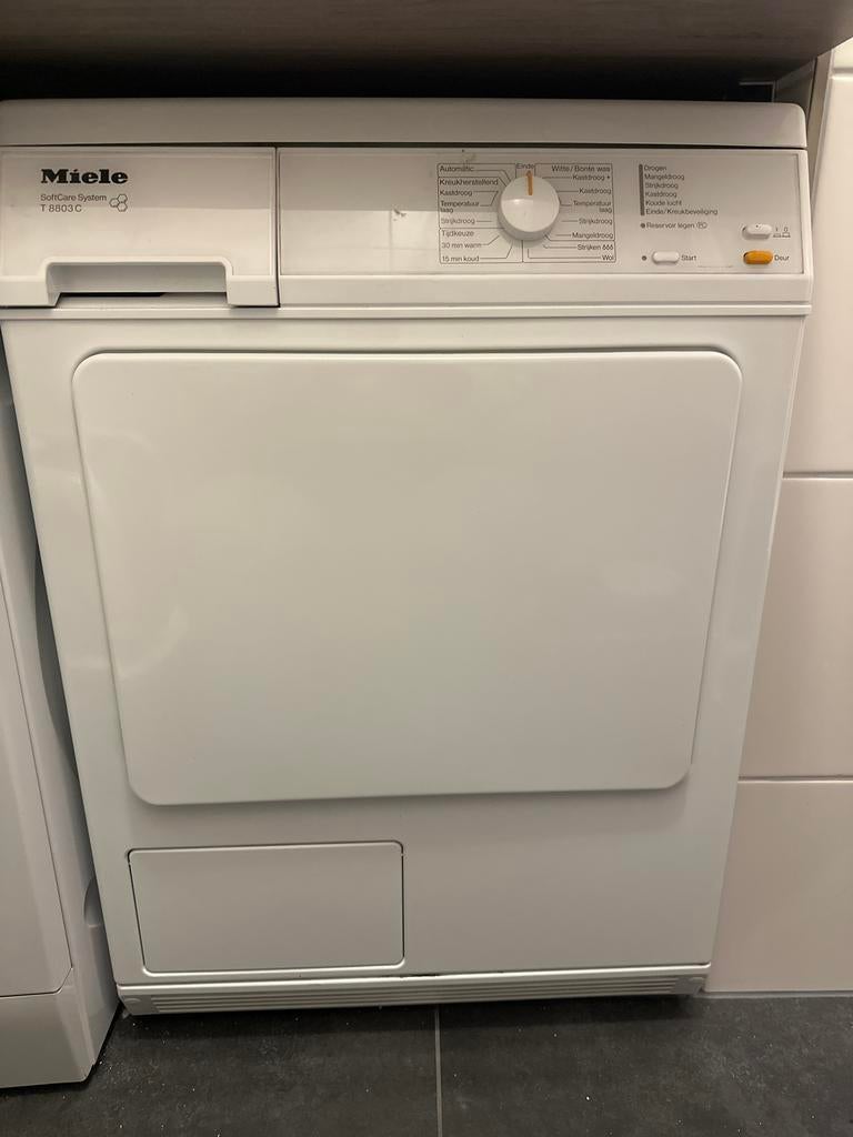 Miele T 8803 C SoftCare System Condensdroger, Ophalen, Gebruikt, 8 tot 10 kg, Voorlader