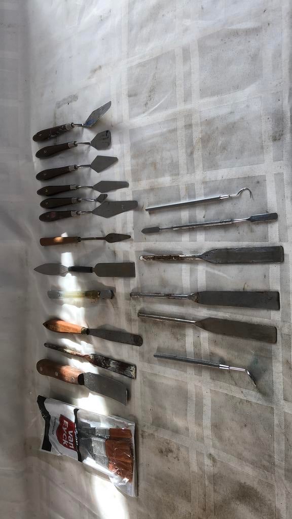 Glassnijder plamuurmes voor schilderkunst etc, Antiek en Kunst, Antiek | Gereedschap en Instrumenten, Ophalen of Verzenden