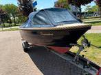 Sloep Oudhuijzer 460 met Yamaha 8pk en trailer, Watersport en Boten, Motorboten en Motorjachten, Ophalen, Gebruikt, Minder dan 10 pk