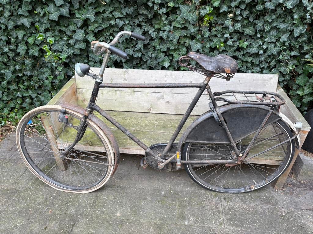 Fiets uit 1952, Fietsen en Brommers, Ophalen, Terugtraprem, Jaren '50