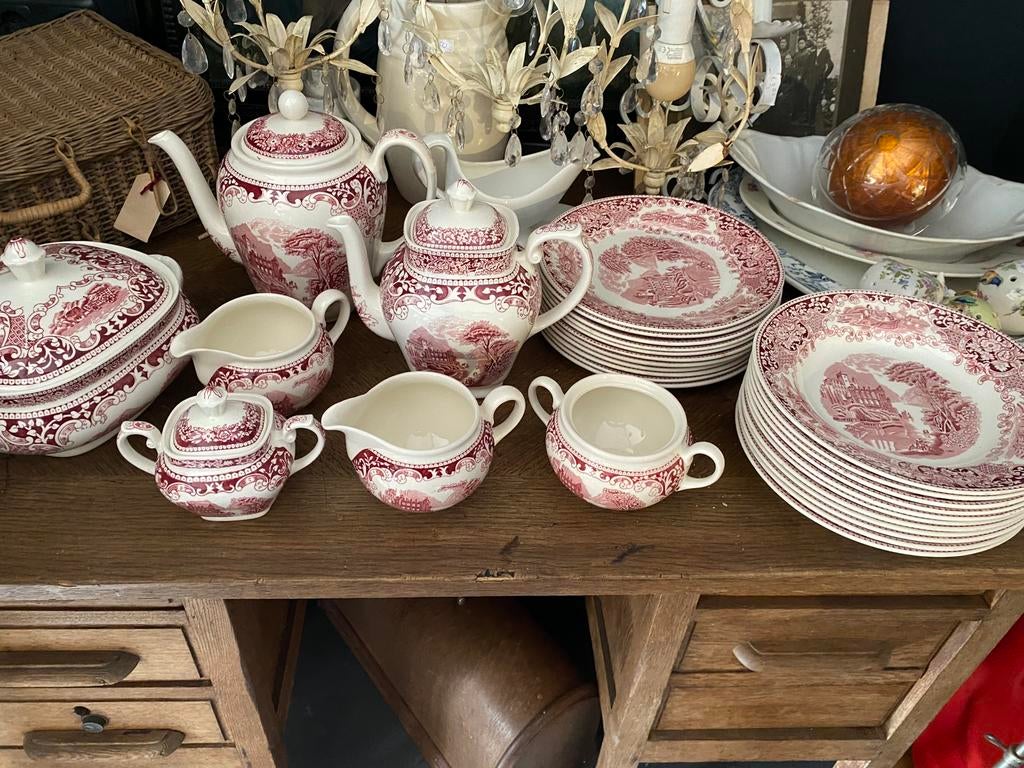 Complete set petrus regout castillo cambridge voor €145, Antiek en Kunst, Antiek | Servies compleet, Ophalen