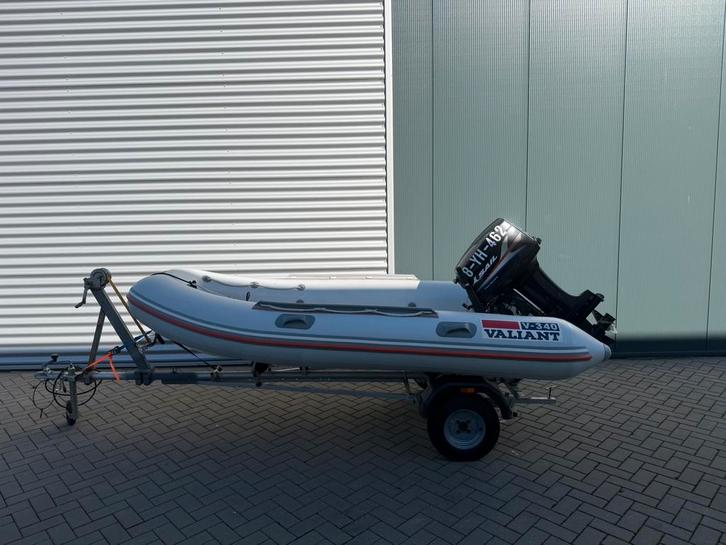 Rubberboot RIB | 40PK Motor + Trailer | Direct Vaarklaar |, Watersport en Boten, Rubberboten, Zo goed als nieuw, Overige merken