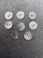 schelp parelmoer knopen, 8 stuks, 21mm, Verzenden, Gebruikt, Knoop of Knopen