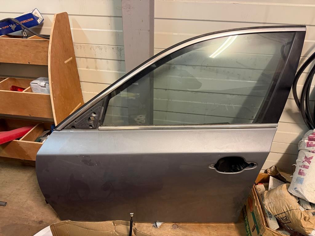 BMW 5 Serie E60 Deur (Linksvoor) Grijs, Ophalen, Gebruikt, Deur, Voor