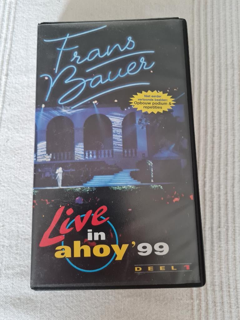 Frans Bauer Live in Ahoy video band 1999 deel 1, Alle leeftijden, Ophalen of Verzenden, Gebruikt, Muziek en Concerten
