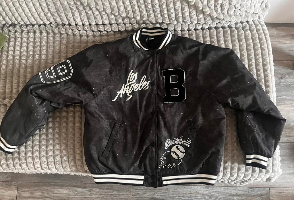 Baseball jacket bomberjas S, Kleding | Dames, Jassen | Zomer, Ophalen of Verzenden, Zo goed als nieuw, Zwart