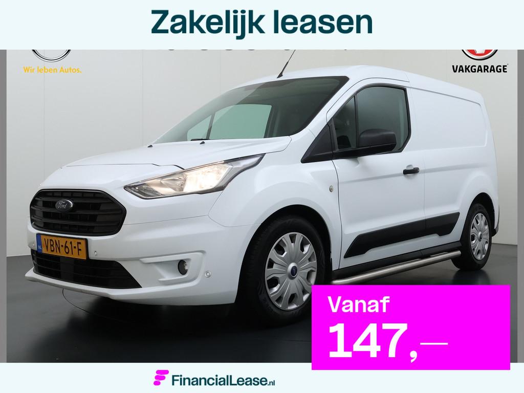 Ford Transit Connect 1.5TDCI 100PK Trekhaak Kast Cruise Airc, Voorwielaandrijving, Gebruikt, 4 cilinders, Wit