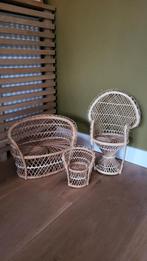 Rotan poppenstoeltjes en bankje - pauwenstoel - Waldorf, Ophalen, Zo goed als nieuw, Overige typen