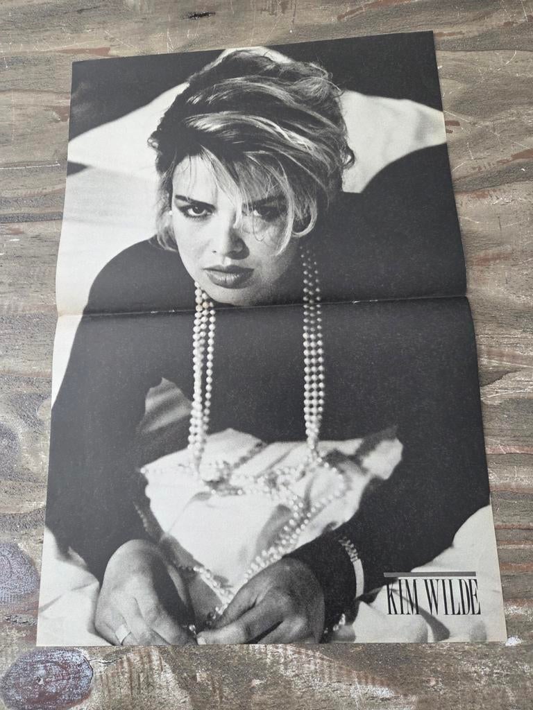 80s Poster van zangeres Kim Wilde, Ophalen of Verzenden