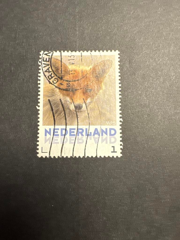 Persoonlijke Nederland postzegel vos gestempeld, Postzegels en Munten, Postzegels | Nederland, Ophalen of Verzenden, Na 1940, Gestempeld