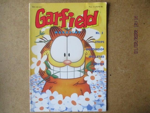 adv5611 garfield magazine 3, Eén stripboek, Ophalen, Gelezen
