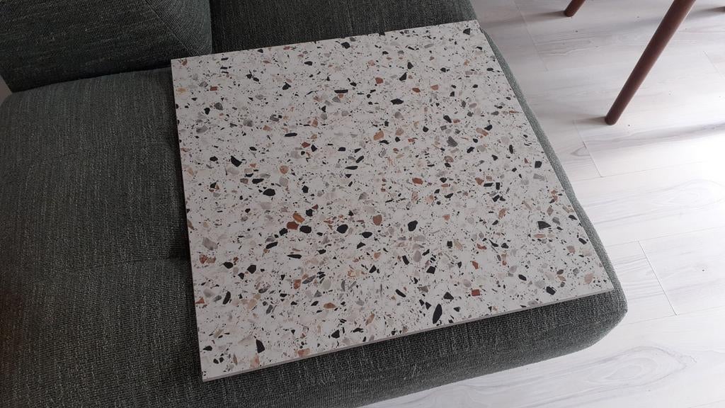 8x terrazzo tegel 60x60cm, Ophalen, 60 cm of meer, Nieuw, Minder dan 5 m²