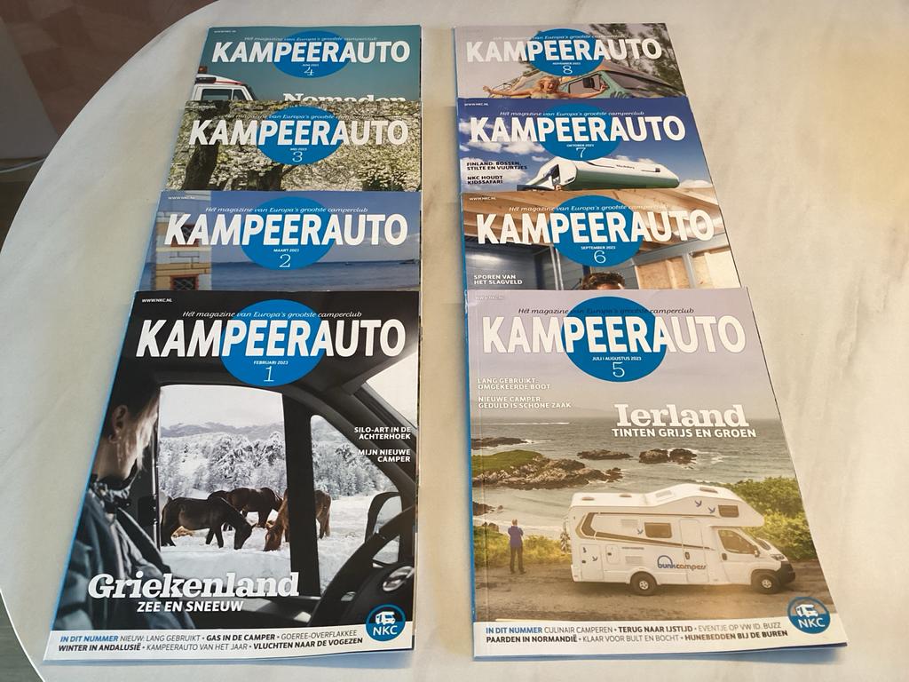 Kampeerauto Magazine - Complete Jaargang 2023 (8 nummers), Boeken, Tijdschriften en Kranten, Ophalen of Verzenden, Zo goed als nieuw