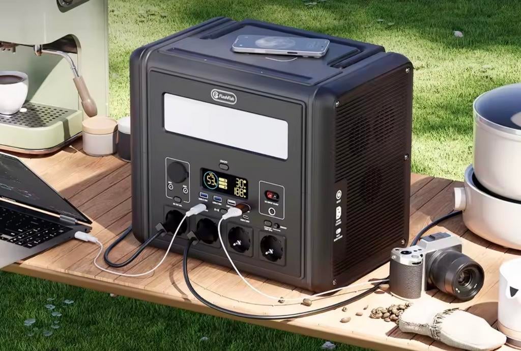 2000W Powerstation 1536Wh LiFePO4 Solar Generator Camping, Verzenden, Nieuw