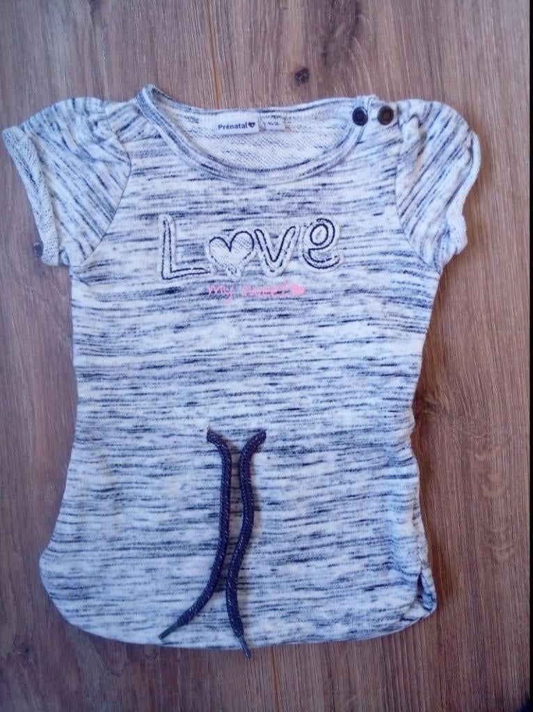 Zgan! Lief grijs jurkje van Prénatal. Maat 62, Kinderen en Baby's, Babykleding | Maat 62, Meisje, Jurkje of Rokje, Ophalen of Verzenden